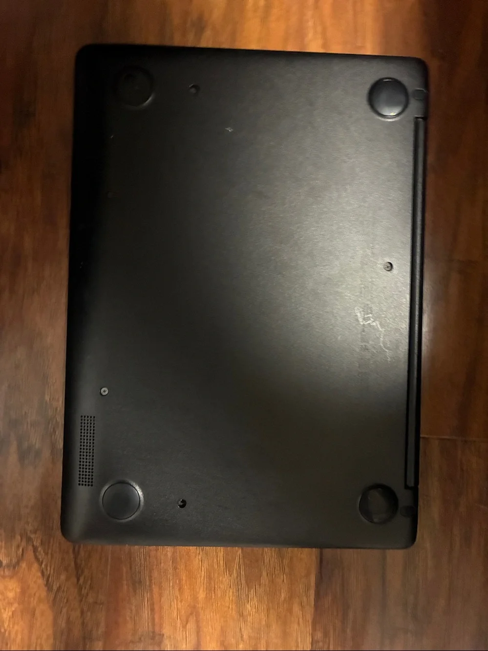 HP Black Chromebook with Silver HP Logo